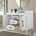 thumbnail image 3 of Vanity Art 48" Single Sink Bathroom Vanity Cabinet with Engineered Marble Countertop, 3 of 8