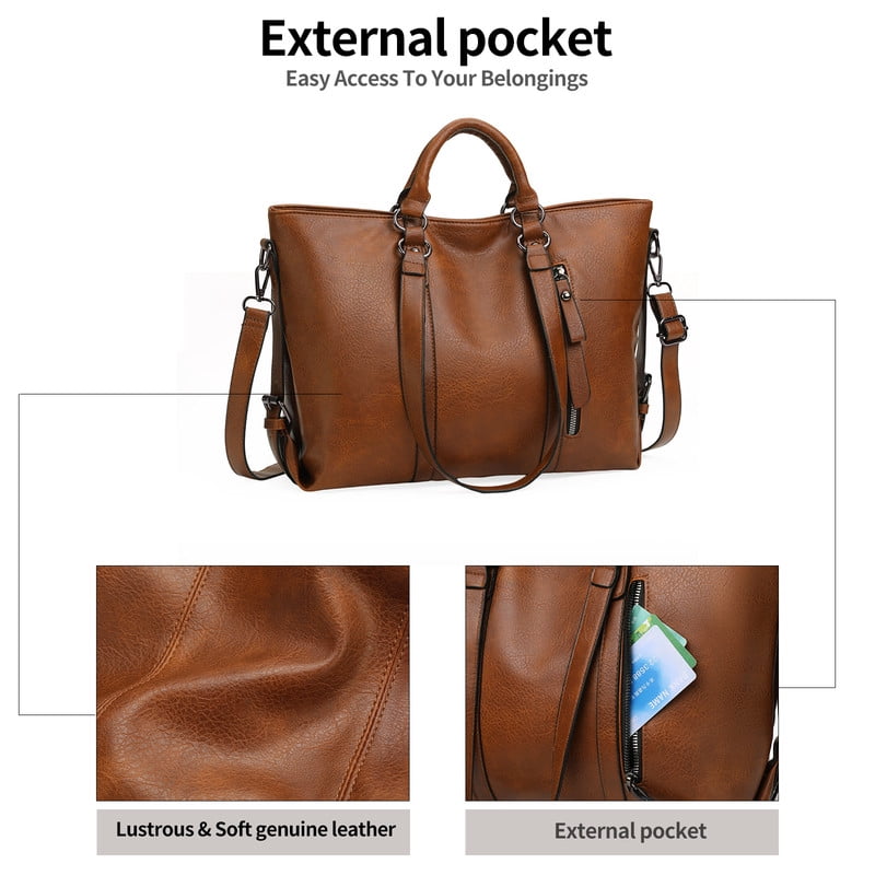 GAEKEAO Hobo Bags for Women Handbags Soft Top-handle Purse Leather Large Shoulder Bag Crossbody Travel Satchel