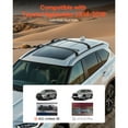 thumbnail image 2 of KFFKFF Cross Bars Roof Racks, 165lbs Capacity, Compatible with Toyota Highlander 2014-2019 XLE, Limited, Heavy Duty Aluminum Crossbar Racks Roof Rail Rooftop Luggage Canoe, 2 of 9