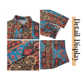 thumbnail image 6 of Fantaslook Womens Button Down Shirts Boho Floral Printed Long Sleeve Blouses Business Work Shirt Dressy Casual Loose Tops, 6 of 10