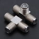 thumbnail image 5 of 10-Pack 3-way F-Type Coax Cable Splitter Combiner Female to 3 Female for Video VCR Antenna TV Cable Satellite,silver, 5 of 5