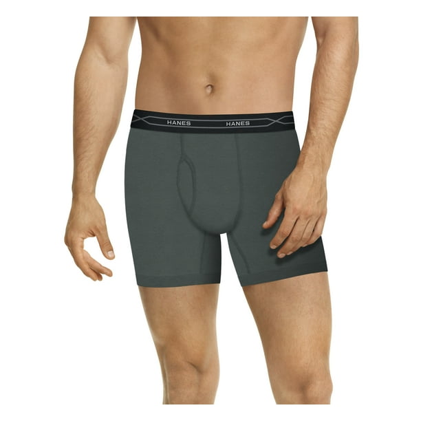 Hanes Men's Big & Tall XTemp Boxer Briefs, 4 Pack