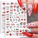 thumbnail image 1 of Valentine's Day Nail Art Stickers Red Love Heart Nail Supplies 3D Self-Adhesive Nail Foil Decals Heart Kiss Angel Baby Romantic Designs Beauty DIY Acr, 1 of 4