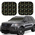 thumbnail image 2 of Bingfone Bee Floral Windshield Sun Shade 2-Piece Foldable Car Front Window Sunshade for Most Sedans SUV Truck-Small, 2 of 7