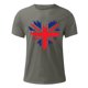 thumbnail image 4 of Mens Casual Manga Corta Botón Abajo Camisetas Estados Unidos Bandera Impresión Cuello Redondo Suéter Camiseta, Poliéster Casual Uso Diario para Hombres, 4 of 5