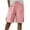 Pink, variant on Bermuda Shorts Women Summer Casual Drawstring High Waisted Shorts Outdoor Beach Vacation Pedal Pusher with Pockets Pink S