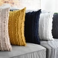 thumbnail image 5 of Linyer Cotton Linen Pillow Case Bohemian Solid Color Cushion Cover Indoor House Restaurant Sofa Decorative Pillowcase with Zipper Ginger 50x50cm, 5 of 8
