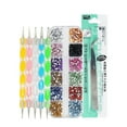 thumbnail image 1 of Nail Art Rhinestones Picker Dotting Pen Tweezer Set Clothes Shoes Bags Decoration Multicolor Crystal Kit, 1 of 5