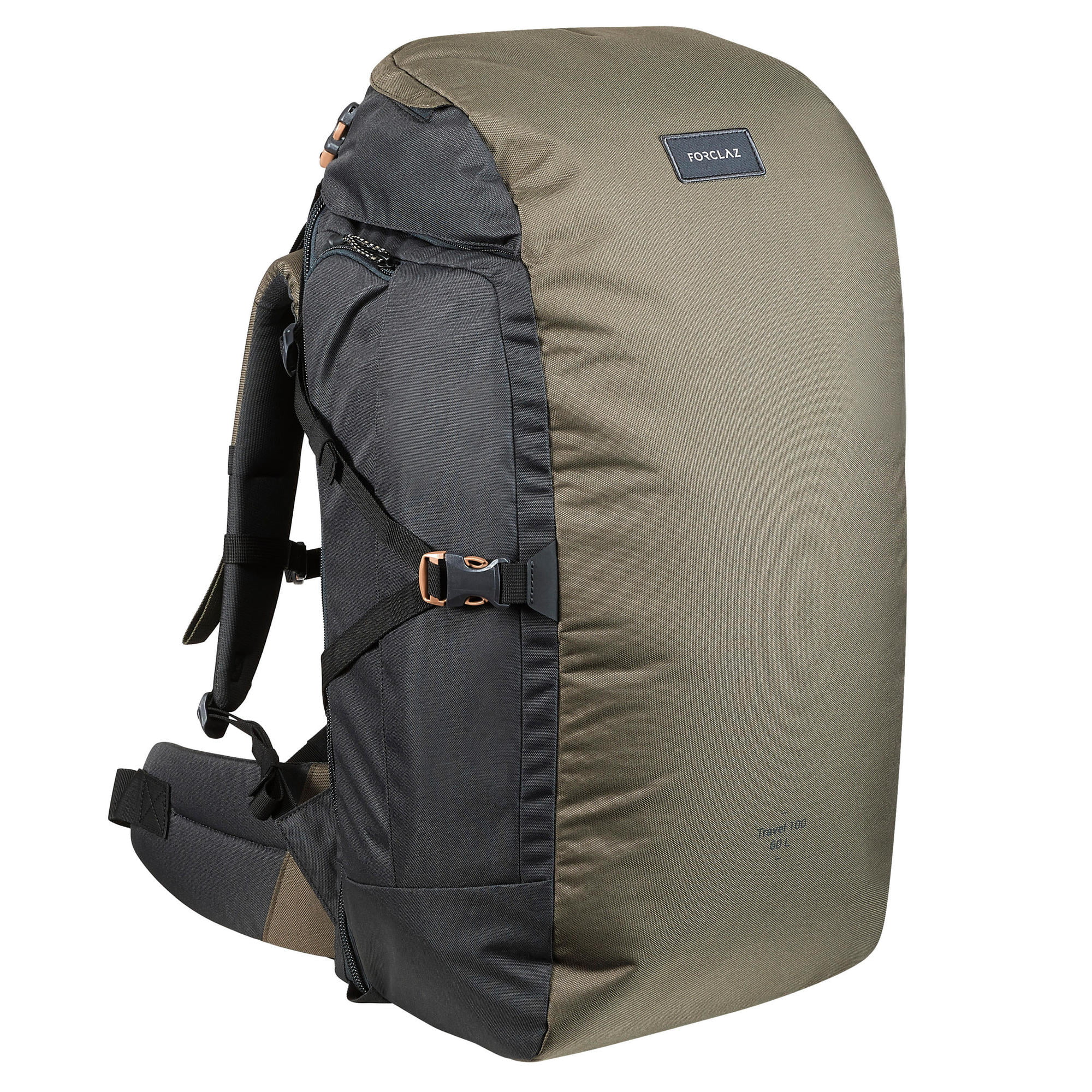 Color : Khaki, Size : 60L 60L Travel Backpack Outdoor Mountaineering Bag Outdoor Backpack Large Capacity 45L 