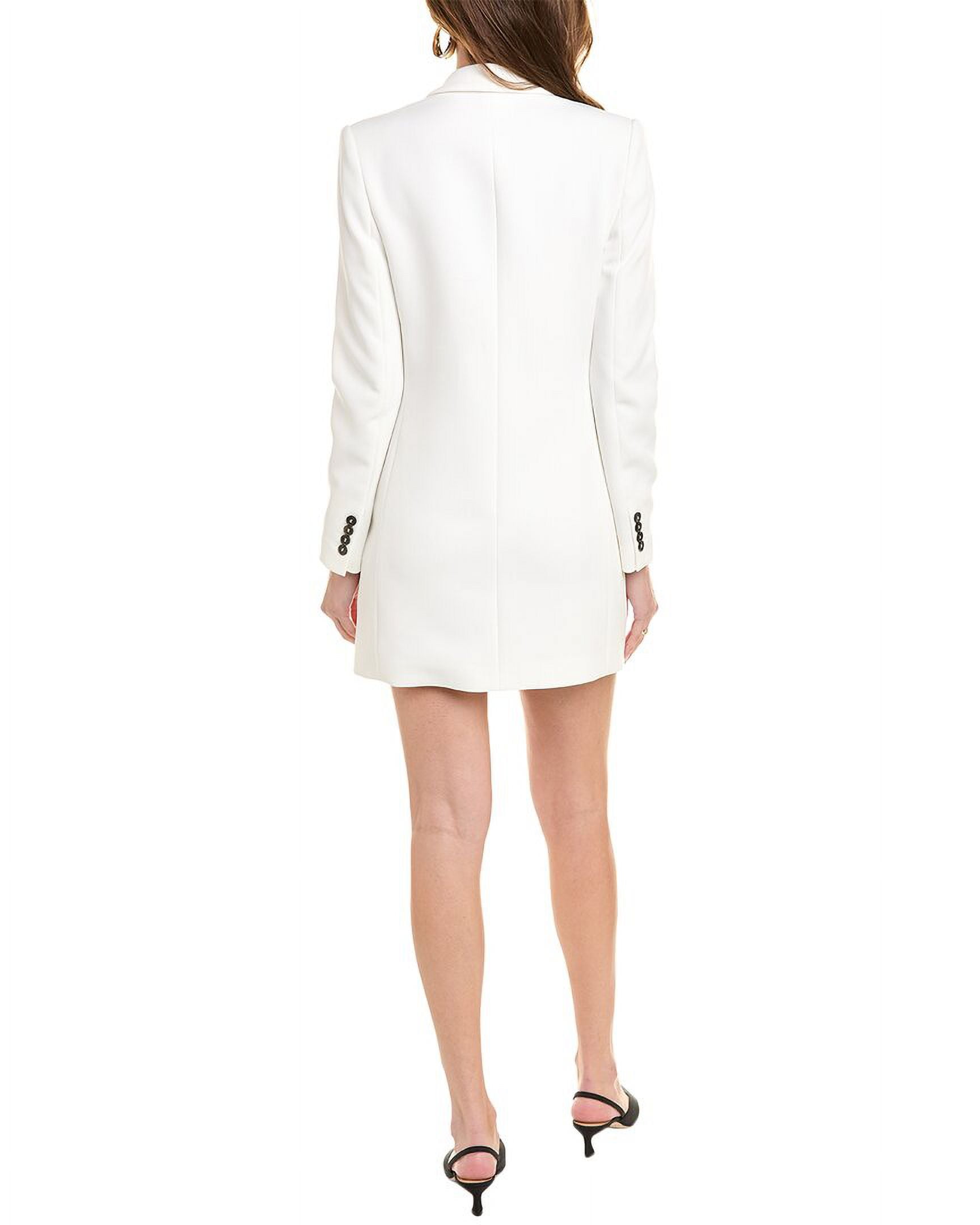 white one sleeve blazer dress