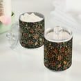 thumbnail image 2 of Yayeee 2 Pack Qtip Holder Bathroom Cotton Swab Canister with Lid Clear Dispenser Set, Christmas Bows, 2 of 6