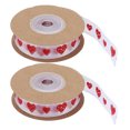 thumbnail image 2 of Ribbon Printed Ribbon Fine Texture Polyester Washable for Beauty Wreath for Wedding Decoration, 2 of 8