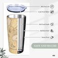 thumbnail image 6 of Kll World Map Stainless Stainless Steel Vacuum Insulated Coffee Cup 20 Oz Lids And Straws,1 Metal Straws,1 Cleaning Brush, 6 of 9
