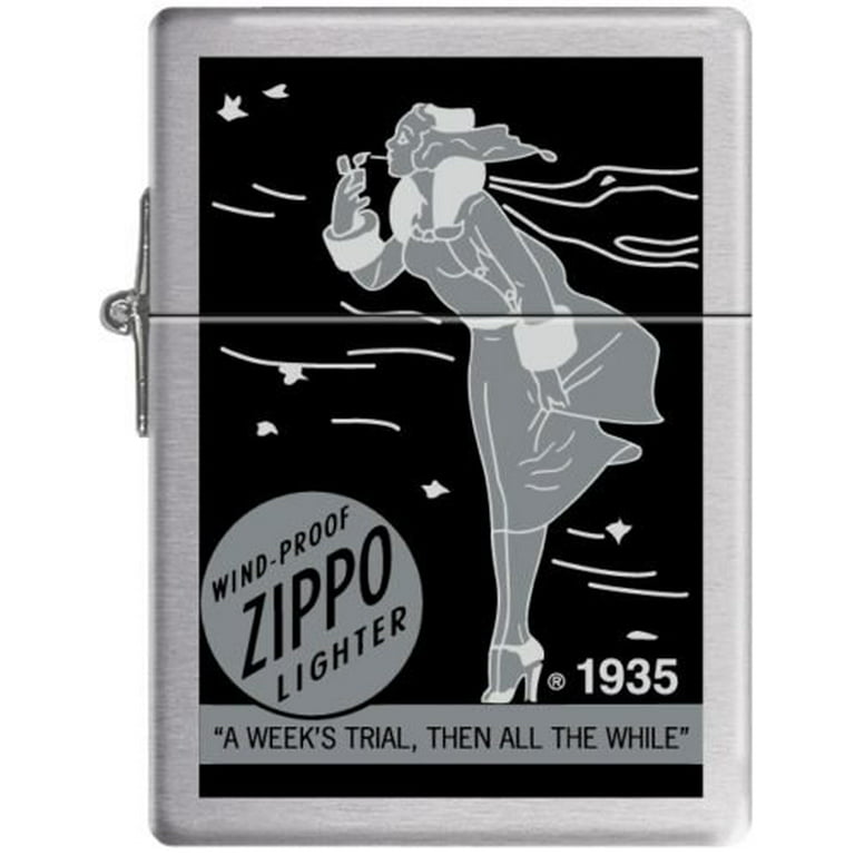 Zippo Lady Circa 1935 Brushed Chrome (brushed silver)