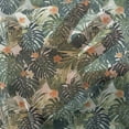 thumbnail image 3 of Green Tulle Curtains with Rod Pocket, Hawaiian Summer Aloha Pattern Tropical Plants and Hibiscus Flowers, Sheer Drape for Wedding Party 2 Panels, 7 Sizes, Green Dark Teal Orange, by Ambesonne, 3 of 3
