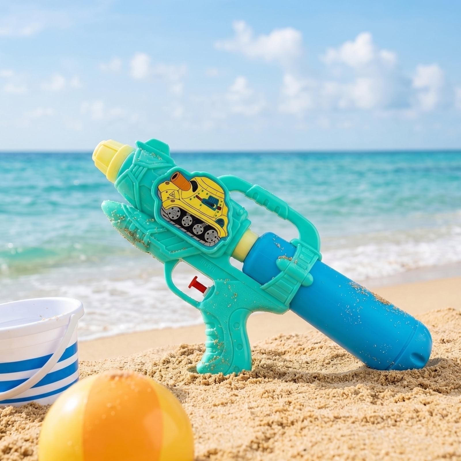 Compact Kids Water Gun Toy Small Handheld Spray Gun for Outdoor Summer Play Fun for Boys Girls 3-8 Years, Lightweight Portable Design for Beach Pool Backyard Games