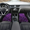 thumbnail image 3 of Renewold Bat Violet Black Auto Carpet Floor Mats for Van Truck SUV, 4 Pieces Halloween Front & Rear Car Rugs Full Set with Rubber Backing Universal Fit for Most Vehicles, 3 of 7
