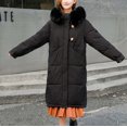 thumbnail image 2 of Viikei Winter Coats for Women Women Warm Pocket Coat Turn Down Collar Long Jacket Winter Down Parkas, 2 of 3