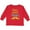 Red, variant on Inktastic Here Comes Trouble, Mustache, Moustache Boys or Girls Long Sleeve Toddler T-Shirt