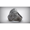 thumbnail image 2 of Gorilla Monkey King Wild Animal Ring, King Handmade Gorilla Silver Men Ring, 2 of 4