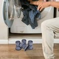 thumbnail image 4 of SEWCHICS 4Pcs Grey Washing Machine Footrest Anti Vibration Pads with Nonslip Durable Plastic, 4 of 6