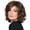 brown, variant on Wig with Bangs, Wigs for Women, Fashion Women Synthetic Short Brown Hair Wig Natural Wavy Curly Wigs