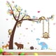 thumbnail image 1 of Adhesivo de PVC extraíble, amplio uso de calcomanías de pared con dibujos de animales, no tóxico, perfecto para dormitorio, sala de estar, sala de juegos, guardería, fácil de despegar y pegar, 1 of 7