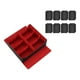 thumbnail image 2 of Caja contenedora para guardar barajas de cartas coleccionables, práctica y resistente. negro rojo, 2 of 9