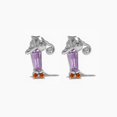 thumbnail image 1 of Juego de pendientes de circonita con personajes de dibujos animados para mujer y niña, aretes de circonita coloridos, joyería de moda, nuevo ins, 1 of 3