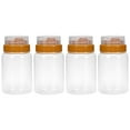 thumbnail image 1 of EeaseMX 4 tarros de plástico para miel, botellas para almacenar miel, recipientes sellados para miel doméstica., 1 of 7