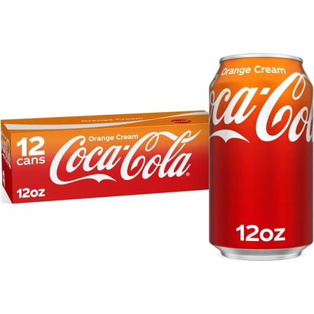 Coca-Cola Orange Cream Soda, 12 oz Cans – 12-Pack,