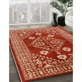 thumbnail image 2 of Ahgly Company Indoor Rectangle Mid-Century Modern Red Oriental Area Rugs, 4' x 6', 2 of 6