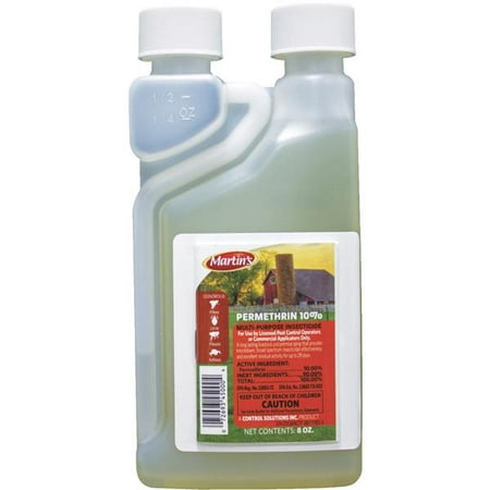 Martin's 10% Permethrin Multi Purpose Garden Insecticide Concentrate 8 OZ (Best Over The Counter Insecticide)
