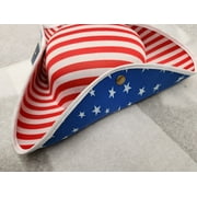 Patriotic Tricorn Hat - Colonial - USA Flag - Costume Accessory - Adult Teen