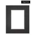 thumbnail image 3 of Textured Photo Mats - Morocco Black 16x20 for 12x16 Photos - Fits 16x20 Frame, 3 of 6