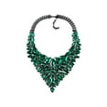 thumbnail image 1 of Gargantilla de diamantes de imitación Sonducket para mujer Verde, 1 of 6