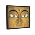 thumbnail image 3 of Stupell Industries Indian Bindi Close Up Portrait Graphic Art Jet Black Floating Framed Canvas Print Wall Art, Design by Lil' Rue, 3 of 6
