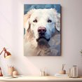 thumbnail image 2 of Kuvasz Dog Art Canvas, Pet Wall, Polygon Art Print on Canvas Canvas, large wall art, bathroom wall art, Ready to Hang,Living Room,Bedroom ＆ Office, 2 of 4