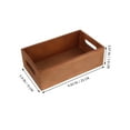 thumbnail image 2 of ELAYARD Wood Storage Box Multi-Use Light Brown Wood Crate for Household Users 1Pcs, 2 of 6