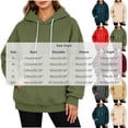 thumbnail image 4 of Women's Winter Pullover Hoodie with Kangaroo Pocket and Drawstring - Casual Loungewear Top Blue L, 4 of 7