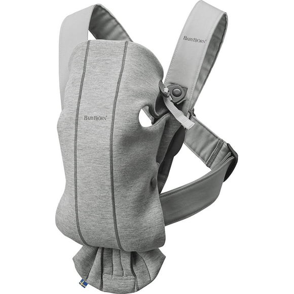 BabyBjorn Baby Carrier Mini, 3D Jersey, Light Grey