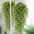 thumbnail image 4 of GFHFHITJ Artificial Artificial Hanging Flowers Artificial Flower Vines Chlorophytum Plastic Artificial Flowers Outdoor Flowers, 4 of 4