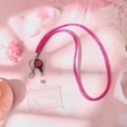 thumbnail image 5 of Crystal Lanyard Necklace with Clear ID Holder and Key Ring, Shiny Rhinestone Crystal Lanyard with Clear, 5 of 5