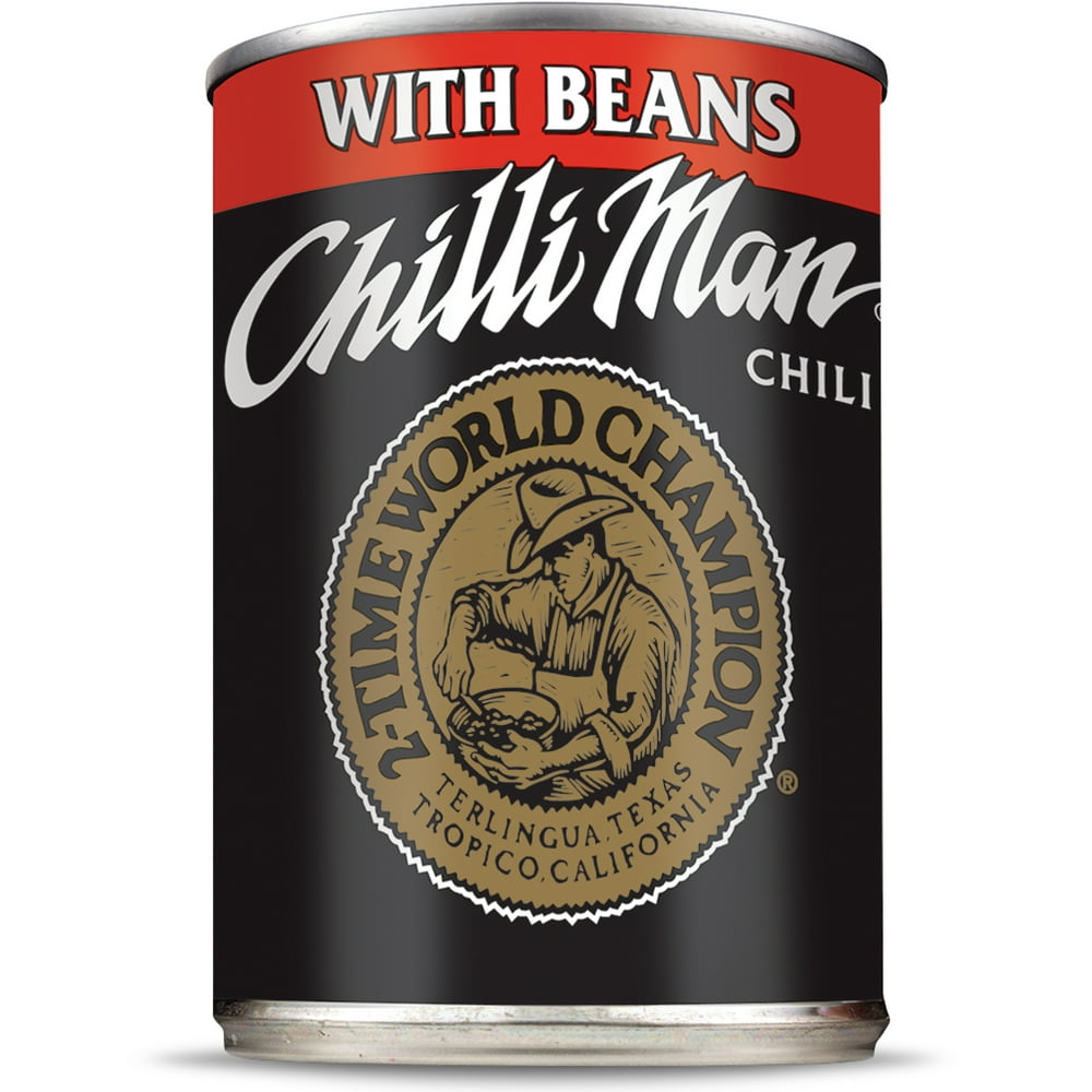 12 Pack Chilli Man Canned Chili With Beans 15 Ounce Can New 