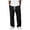 Black_AH08, variant on Resicozy Mens Casual Linen Pants Elastic Drawstring Waist Summer Trousers Loose Fit Lightweight Beach Lounge Pants with Pockets Red XL