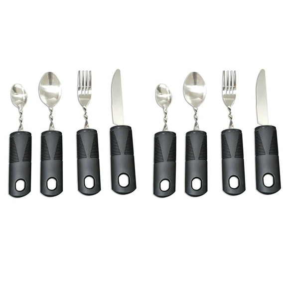 8pcs Bendable Cutlery Disabled Utensil Adult Weighted Utensils Elderly Built Adults Adaptive Tableware Gadgets