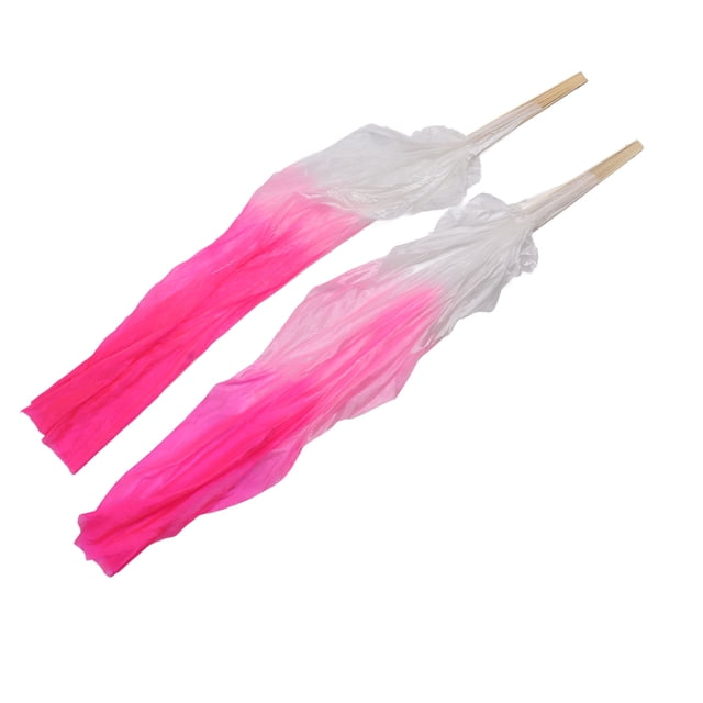 Soft Beautiful Classical Dancing Fan Taichi Kungfu Fan Sports Folding Hand Fan Dance Dancing Silk Fans for Belly Dance Performance Learning, 1.5m Long Dance Fan