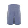 thumbnail image 6 of IWRICH Women's Athletic Long Shorts with Pockets High Waisted Bermuda Shorts Walking Running Casual Bottoms Navy L, 6 of 8