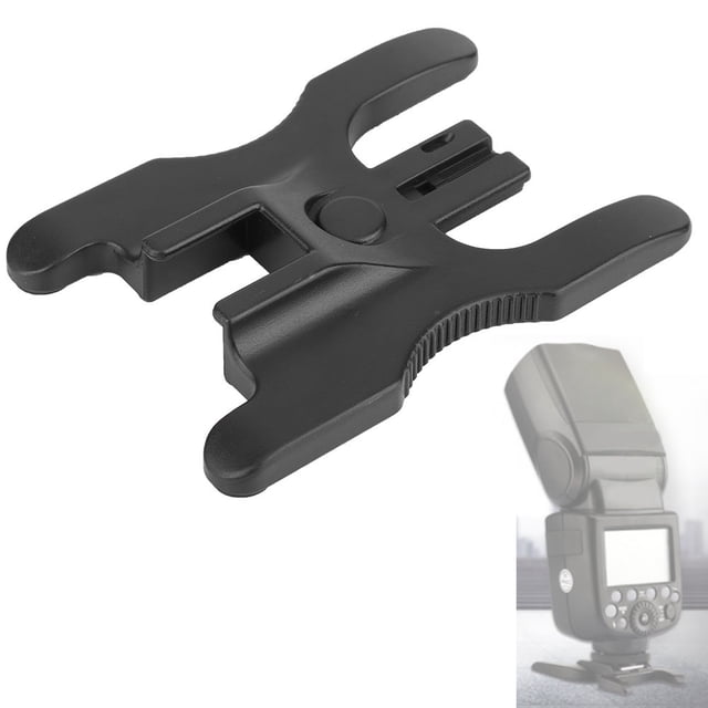 Flash Shoe Bracket, Dual Hot Shoe Flash Bracket, 1/4 Screw Hole For Fix Flash Lamp Camera Flash Lamp Connecter Camera Accessory