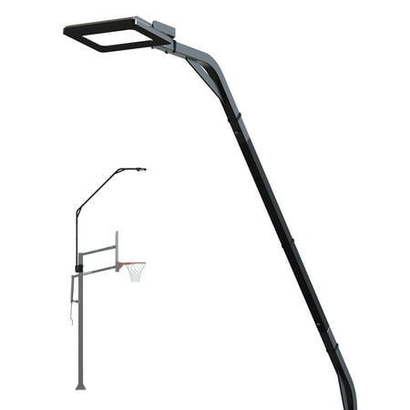 silverback led basketball hoop light illuminates backboard rim and court and fits most in-ground hoops